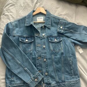 Old Navy Classic Light Wash Denim Jacket womens Large